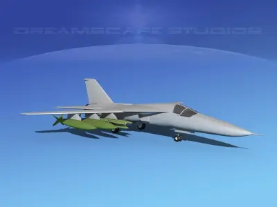 General Dynamics FB-111 Aardvark VBM Low-poly 3D model