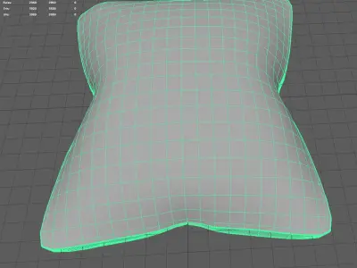pillow Free low-poly 3D model