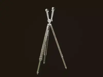 Vintage Military Periscope Low-poly 3D model