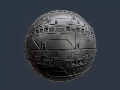 Sci-Fi Military Seamless PBR Texture 130 Texture