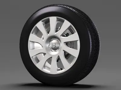 Nissan NV300 Van wheel 2017 3D model