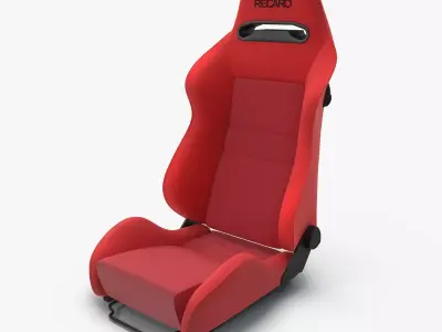 Recaro Speed Seat Low-poly 3D model