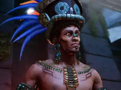 Aztec Priest - Game Ready Model Low-poly 3D model