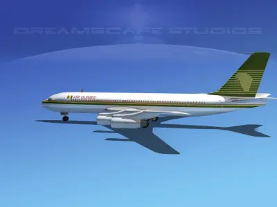 Boeing 707 Air Guinee 3D model