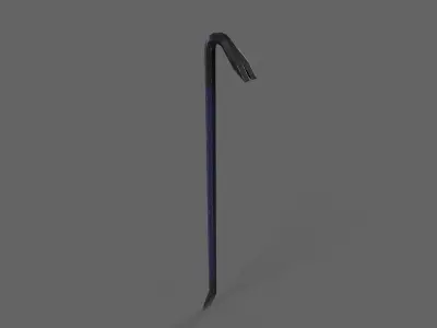 PBR Crowbar V3BlueBlack Low-poly 3D model