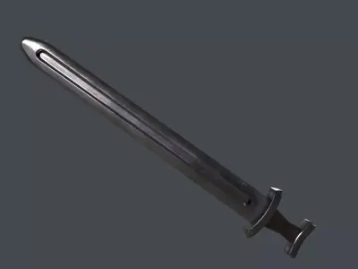 Viking Sword 3D Model Low-poly 3D model