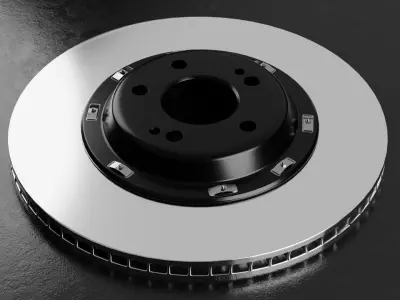 Car Brake Disc Type Two 3D model