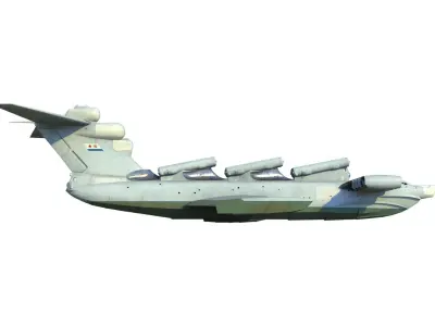 Lun-class ekranoplan project 903 3D model