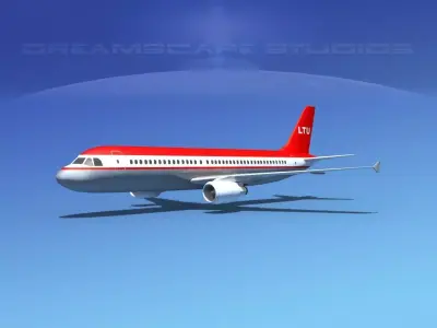 Airbus A320 LP LTU Low-poly 3D model