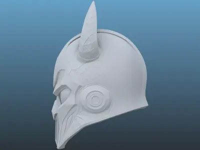 High-Detail Cybernetic Helmet PM-83 3D print model