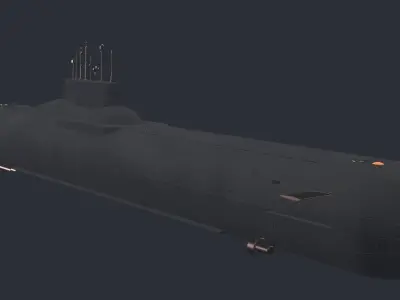 Typhoon Akula Class 3D model