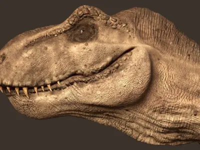 Tyrannosaurus Rex full rigged animated 3D model