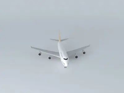 Aircraft in Guarulhos 3D model