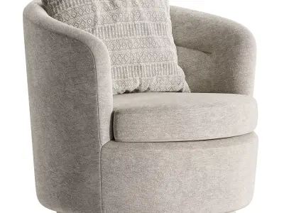 Viv Swivel Chair By westelm Free 3D model