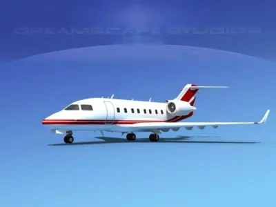 Bombardier Challenger CL-605 V01 3D model