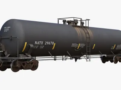 Railcar Tank Car T108 3D model