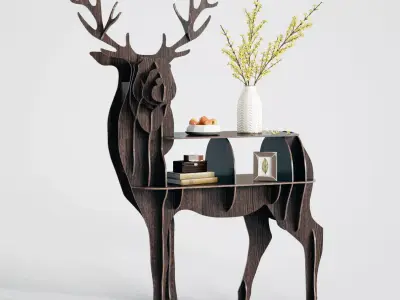Deer table Free 3D model
