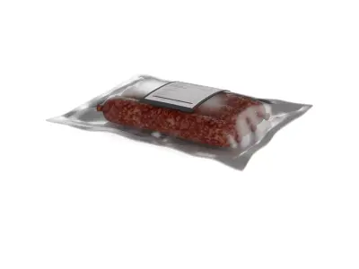 Meat snacks and cabanossi Garlic Sausage 3D model