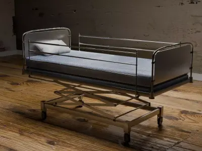 Hospital Bed Free 3D model