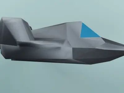 Low Poly Jet Fighter Free low-poly 3D model