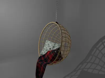 Chair from up Free low-poly 3D model