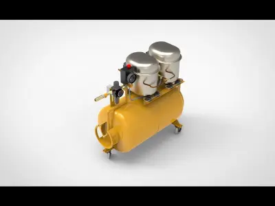 Air compressor type A1 3D model