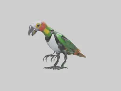 Robot version of a parrot model 3D model