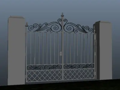 Classic gate Free 3D print model