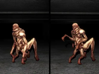 Fantastic Creature 1 Low-poly 3D model