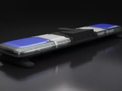 Whelen Cenator Lightbar Low-poly 3D model