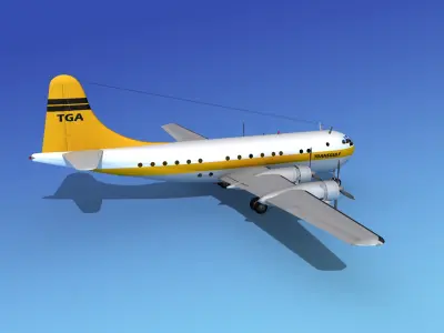 Boeing 377 TransGulf 3D model