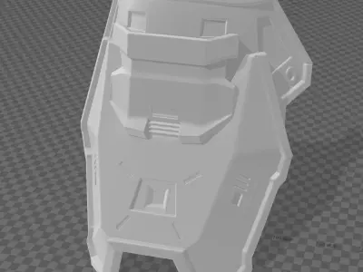 UAT-55 shoulder-halo infinite 3D model