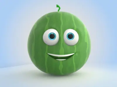 Watermelon 3D model