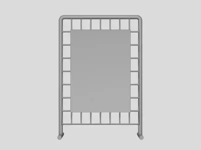 Basic Wire Display Stand - Geometry Only No Textures 3D model