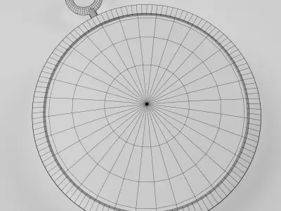 Compass - Low Poly gold Low-poly 3D model