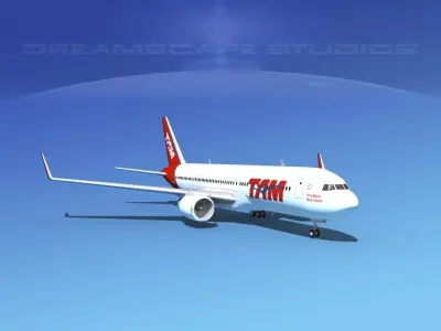 Boeing 767-300 TAM Airlines 3D model