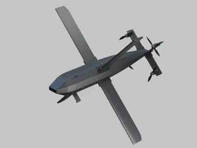 Drone XH-2 - Miltary Drone 3D model