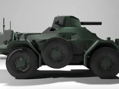 Armoured Car - Ferret 3D model