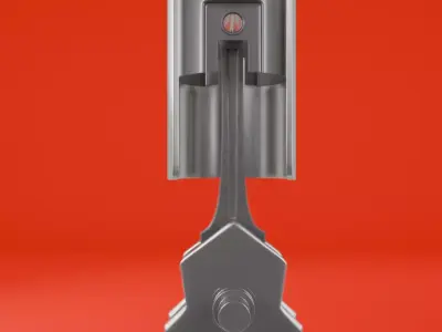 Animated Piston 3D model