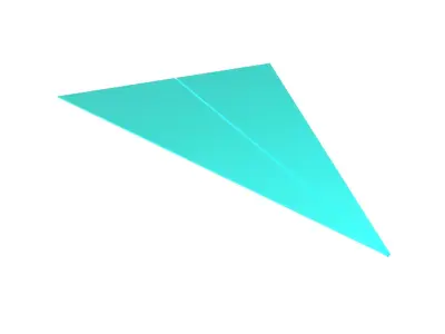 Paper Plane v5 004 Low-poly 3D model