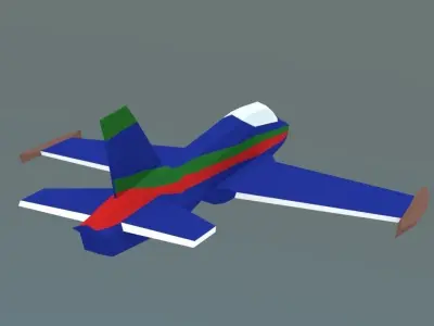 Air craft mb-339 Free low-poly 3D model