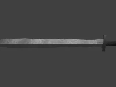 Xiphos Short One-Handed Sword Low-poly 3D model