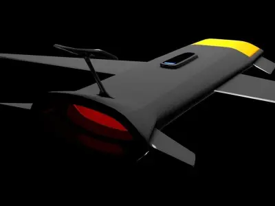The Nightcrawler Low Poly unmanned aerial vehicle - unmanned ... Low-poly 3D model