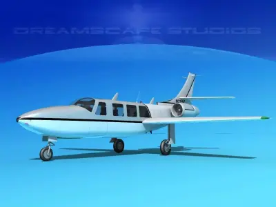 Piper Aerostar FJ-100 Fanjet V06 3D model