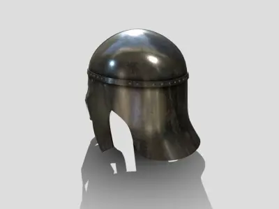 Medieval Anglo Saxon Helm Low-poly 3D model