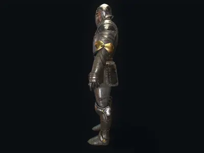 Medieval Armor Low-poly 3D model