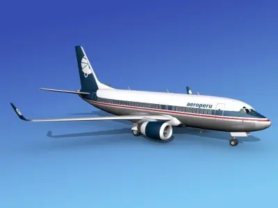 Boeing 737-700ER Aeroperu 3D model