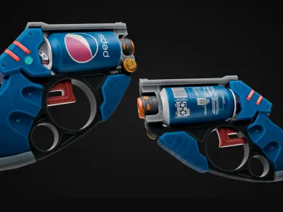 PEPSI GUN - Fridge Pack Skins 3D model