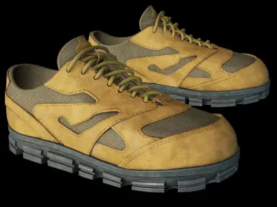 Tactical Shoes Low-poly 3D model