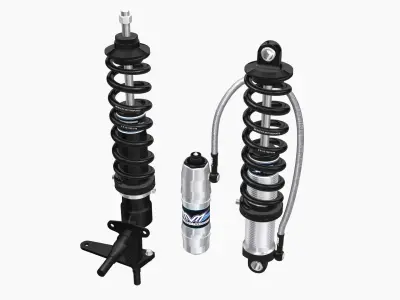 Menscer Motorsports Coilovers Low-poly 3D model